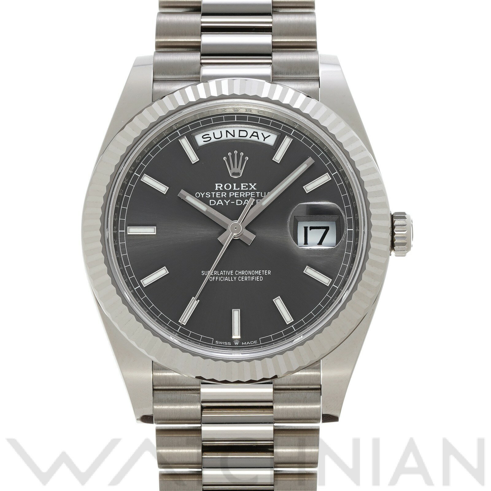 【中古】 ロレックス ROLEX デイデイト 40 228239 ランダムシリアル スレートグレー メンズ 腕時計