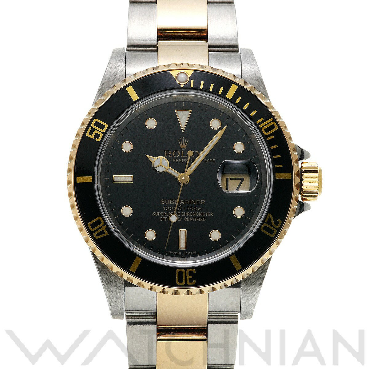 【中古】 ロレックス ROLEX サブマリーナ デイト 16613 D番(2005年頃製造) ブラック メンズ 腕時計