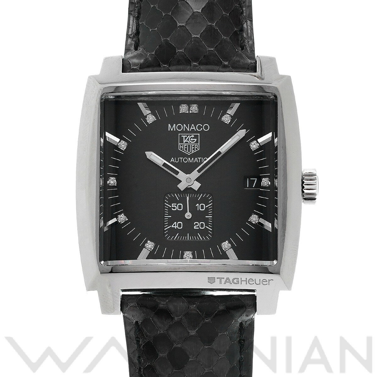 【中古】 タグ ホイヤー TAG HEUER モナコ キャリバー6 WW2117.FC6216 ブラ ...