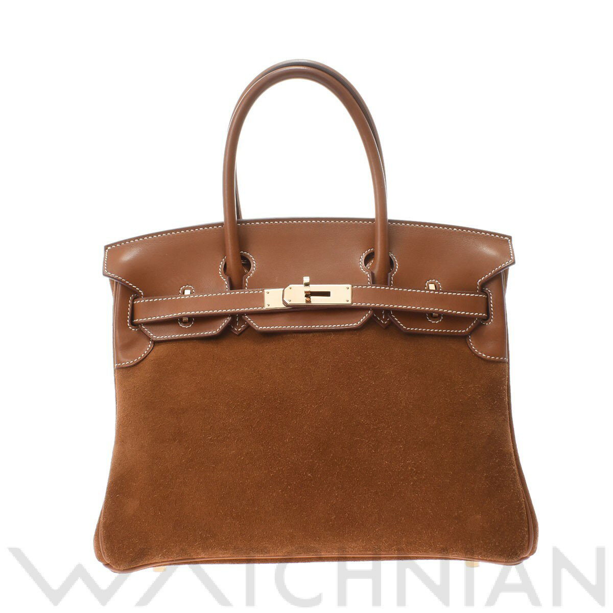 【中古】 エルメス HERMES バーキン 30 フォーブ/ゴールド金具 バレニア/グリズリー レディース ハンドバッグのサムネイル