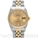 【中古】 ロレックス ROLEX デイトジャスト 16233G S番(1993年頃製造) シャンパン/ダイヤモンド メンズ 腕時計