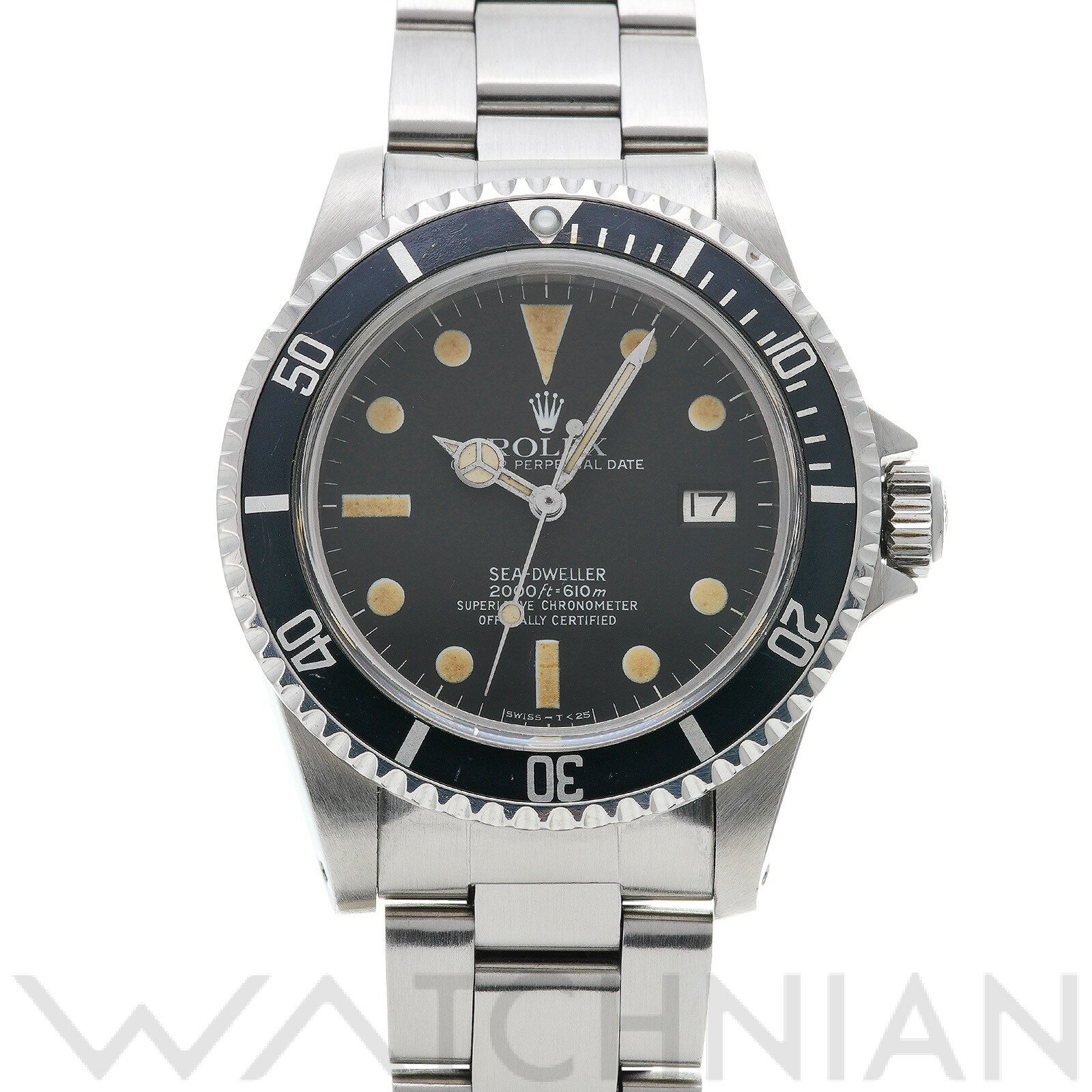 【中古】 ロレックス ROLEX シードゥエラー mark3 1665 62番台(1980年頃製造) ブラック メンズ 腕時計