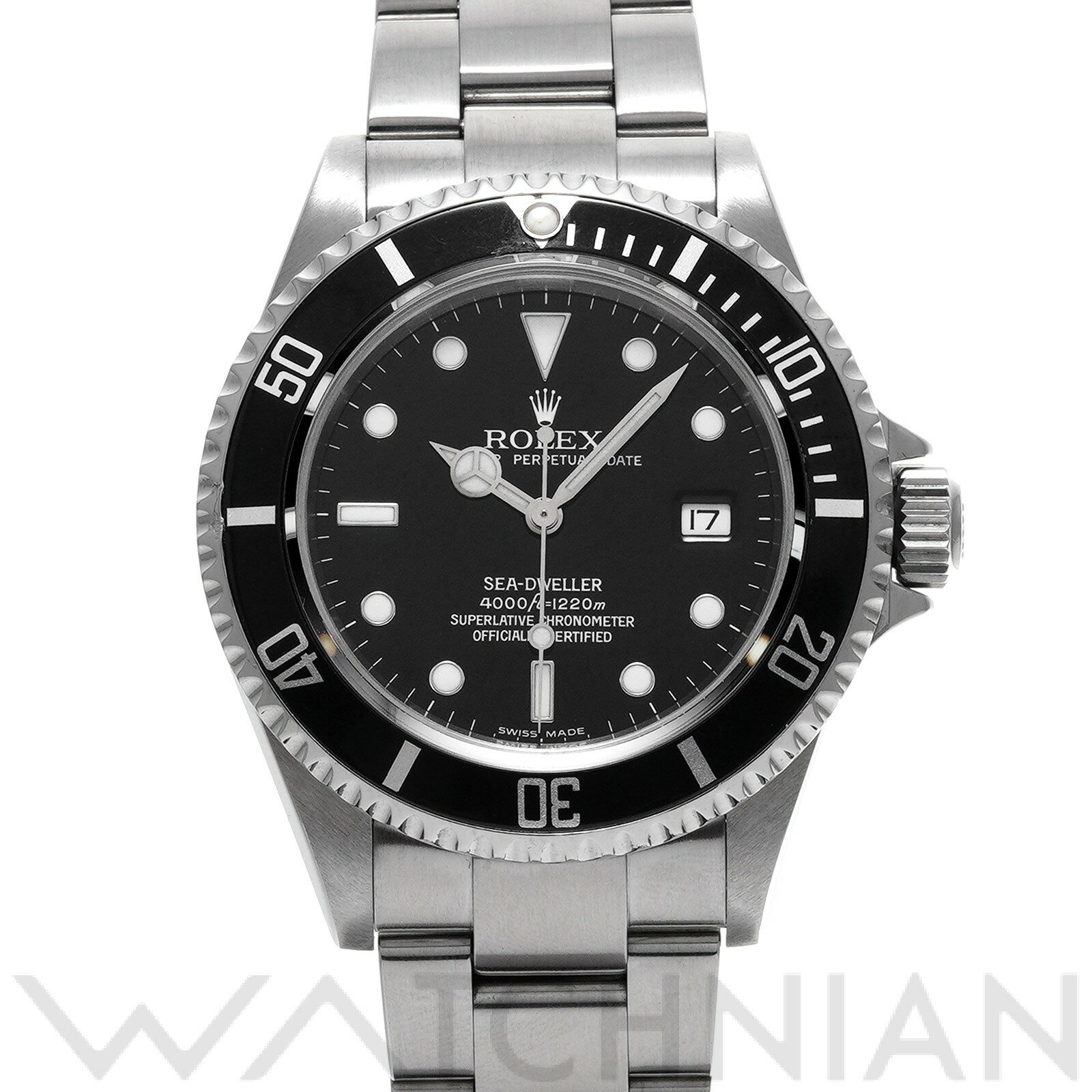 【ローン48回払い無金利】【中古】 ロレックス ROLEX シードゥエラー 16600 F番(2004年頃製造) ブラック メンズ 腕時計