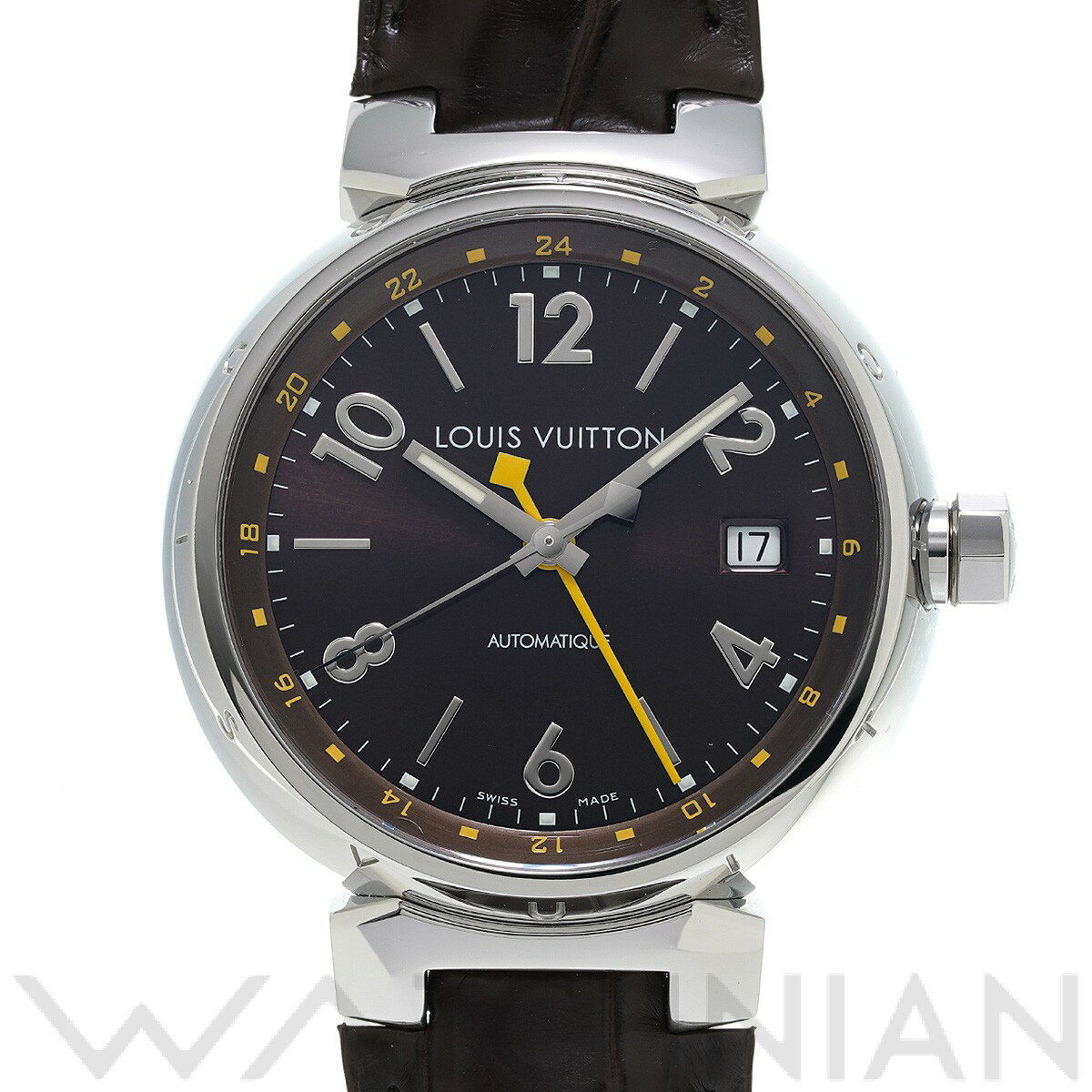 【中古】 ルイ ヴィトン LOUIS VUITTON タンブール GMT Q11310 ブラウン メ ...