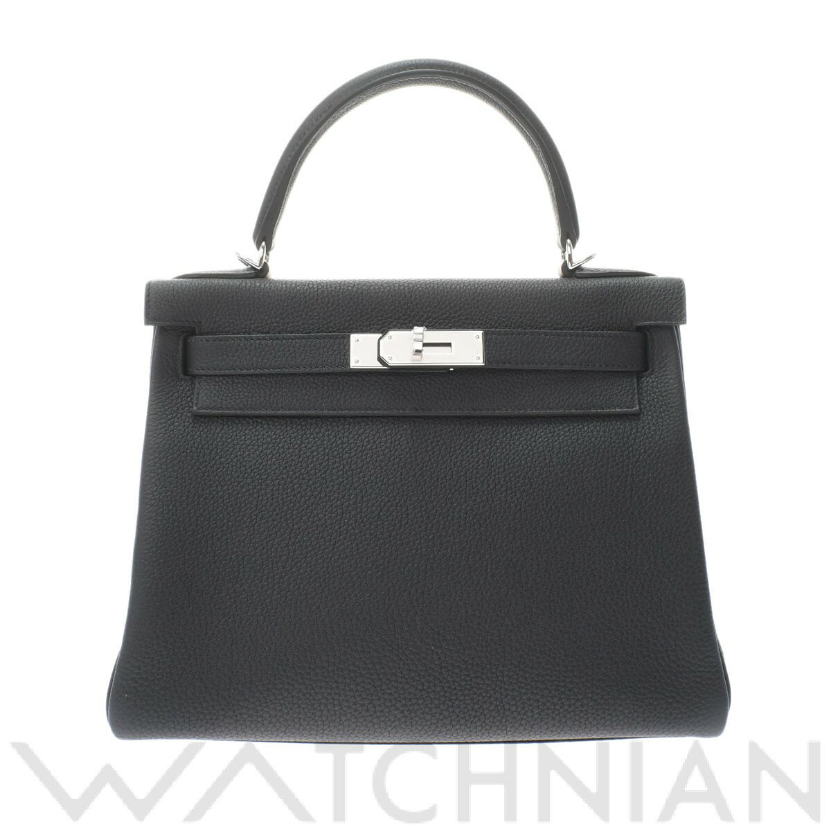 【新品】 エルメス HERMES ケリー28 内縫い ブラック/パラジウム金具 トゴ レディース ハンドバッグのサムネイル