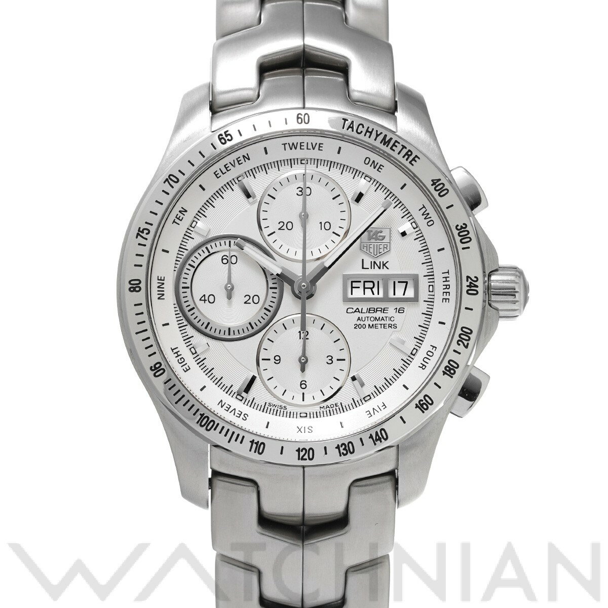 【中古】 タグ ホイヤー TAG HEUER リンク キャリバー16 クロノグラフ デイデイト CJ ...