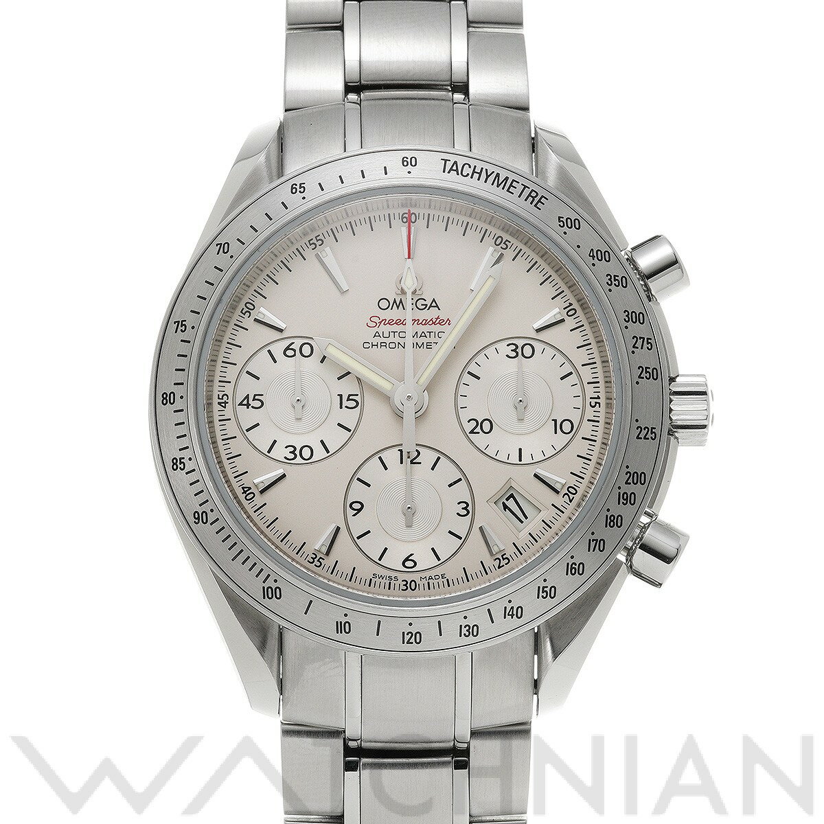 【中古】 オメガ OMEGA スピードマスター デイト 323.10.40.40.02.001 シル ...