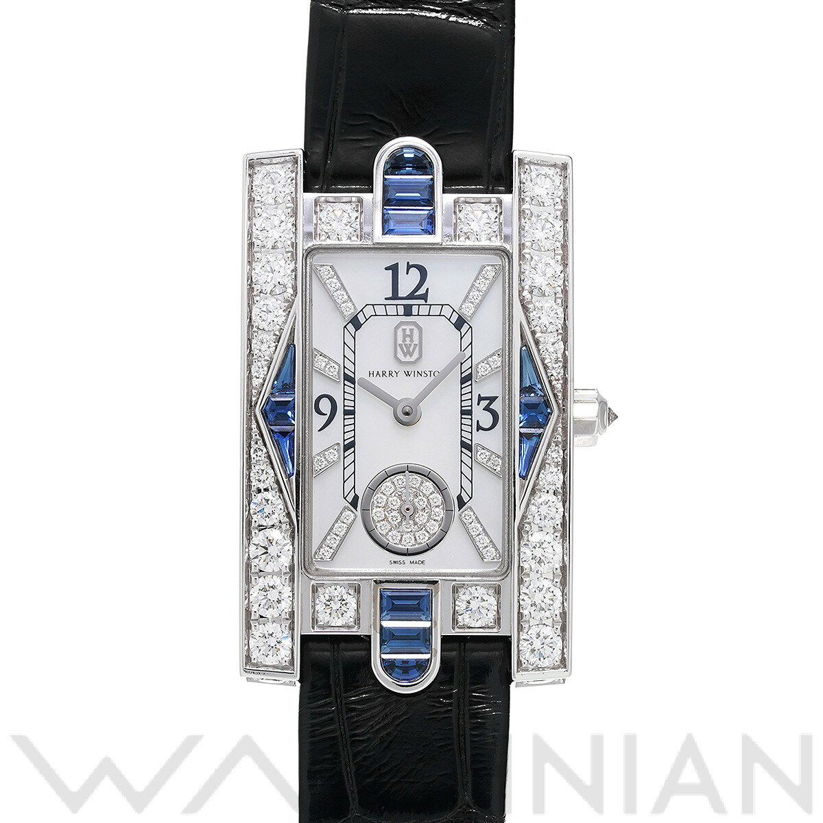 【中古】 ハリー ウィンストン HARRY WINSTON アヴェニュー クラシック オーロラ AVEQHM21WW292 ホワイトシェル/ダイヤモンド レディース 腕時計のサムネイル