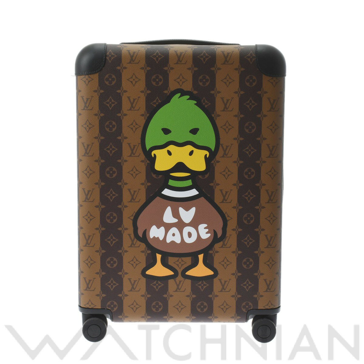 【全品ポイント2倍 5/14-15】【中古】 ルイ ヴィトン LOUIS VUITTON モノグラム 【LOUIS VUITTON×NIGO】ホライゾン55 ブラウン M20481 モノグラムストライプキャンバス ユニセックス キャリーバッグのサムネイル