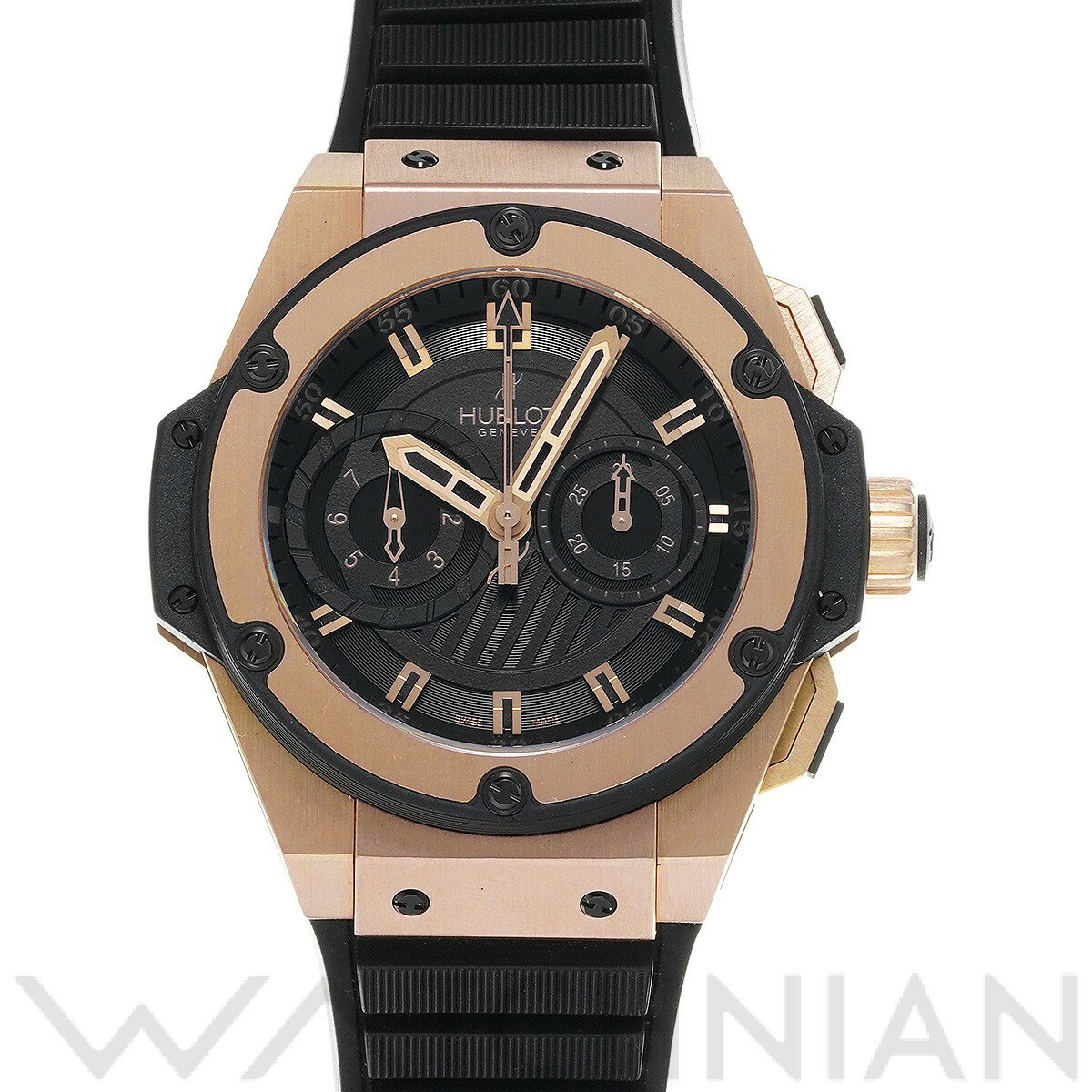 【中古】 ウブロ HUBLOT キングパワー フドロワイヤント 715.PX.1128.RX ブラッ ...