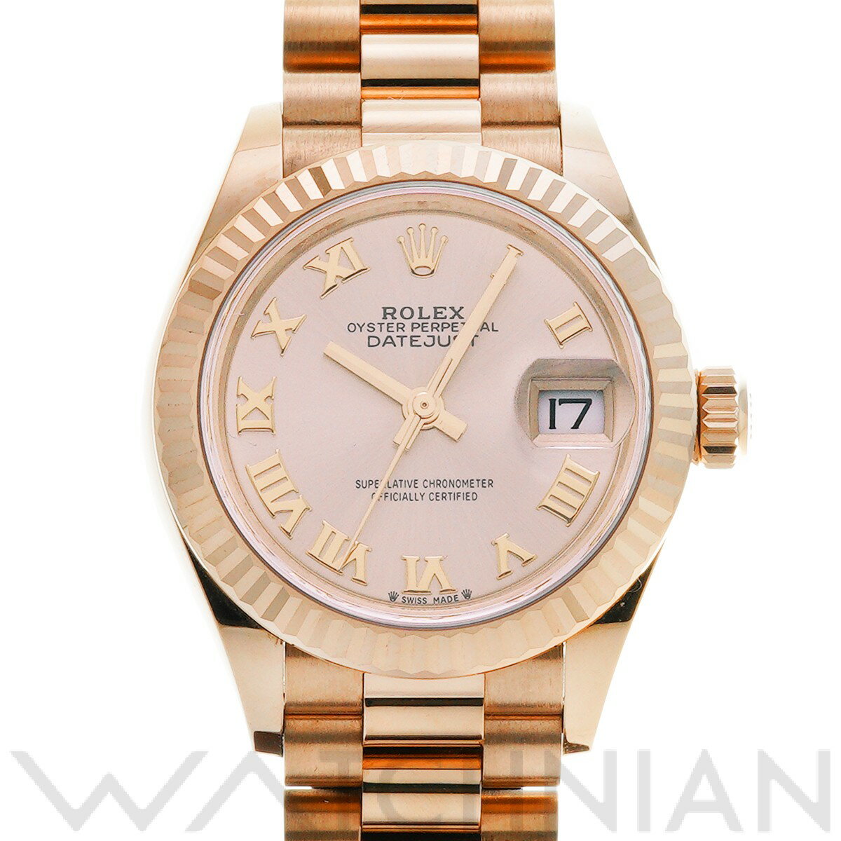 【中古】 ロレックス ROLEX レディ デイトジャスト 28 279175 ランダムシリアル サンダスト レディース 腕時計