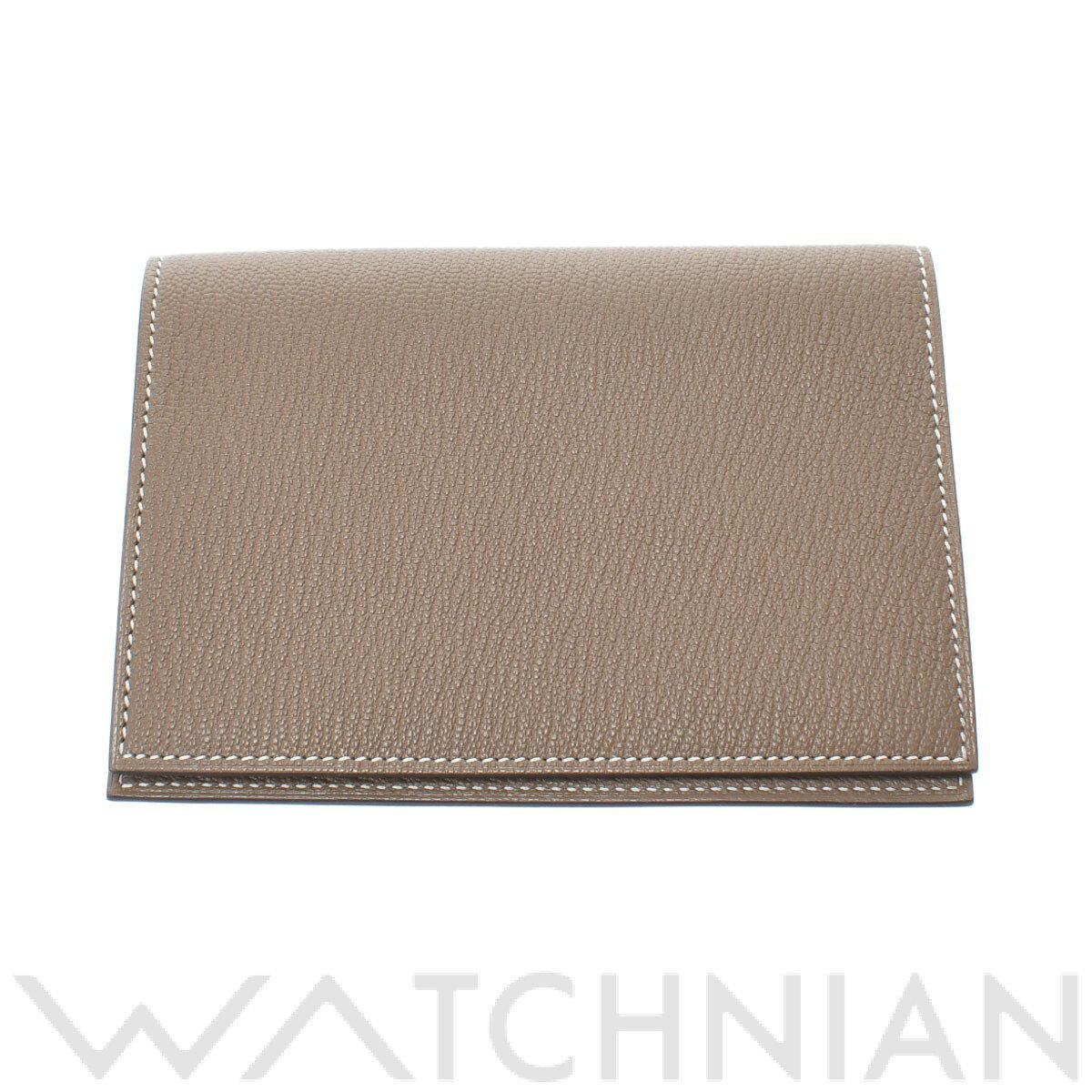 【新品】 エルメス HERMES アジェンダ GM エトゥープ/パラジウム金具 シェーブル ユニセックス 手帳カバーのサムネイル