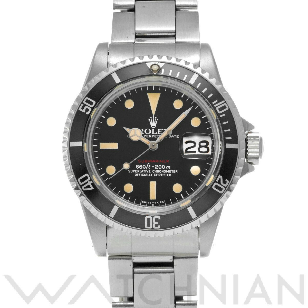 【5種選べるクーポン】【ローン60回払い無金利】【中古】 ロレックス ROLEX サブマリーナ デイト mark6 1680 38番台(1974年頃製造) ブラック メンズ 腕時計