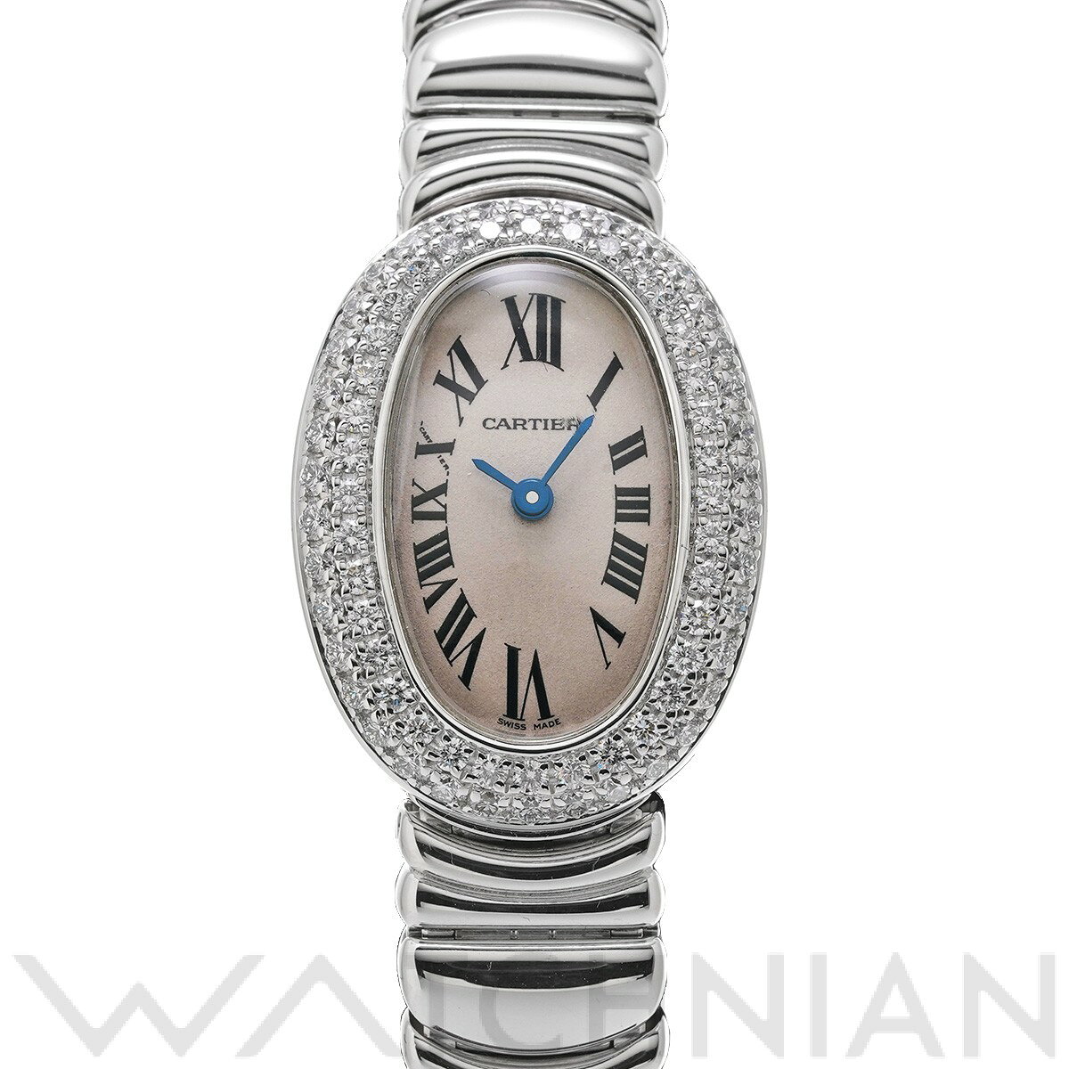 【中古】 カルティエ CARTIER ミニ ベニュワール WB5095L2 シルバー レディース 腕 ...