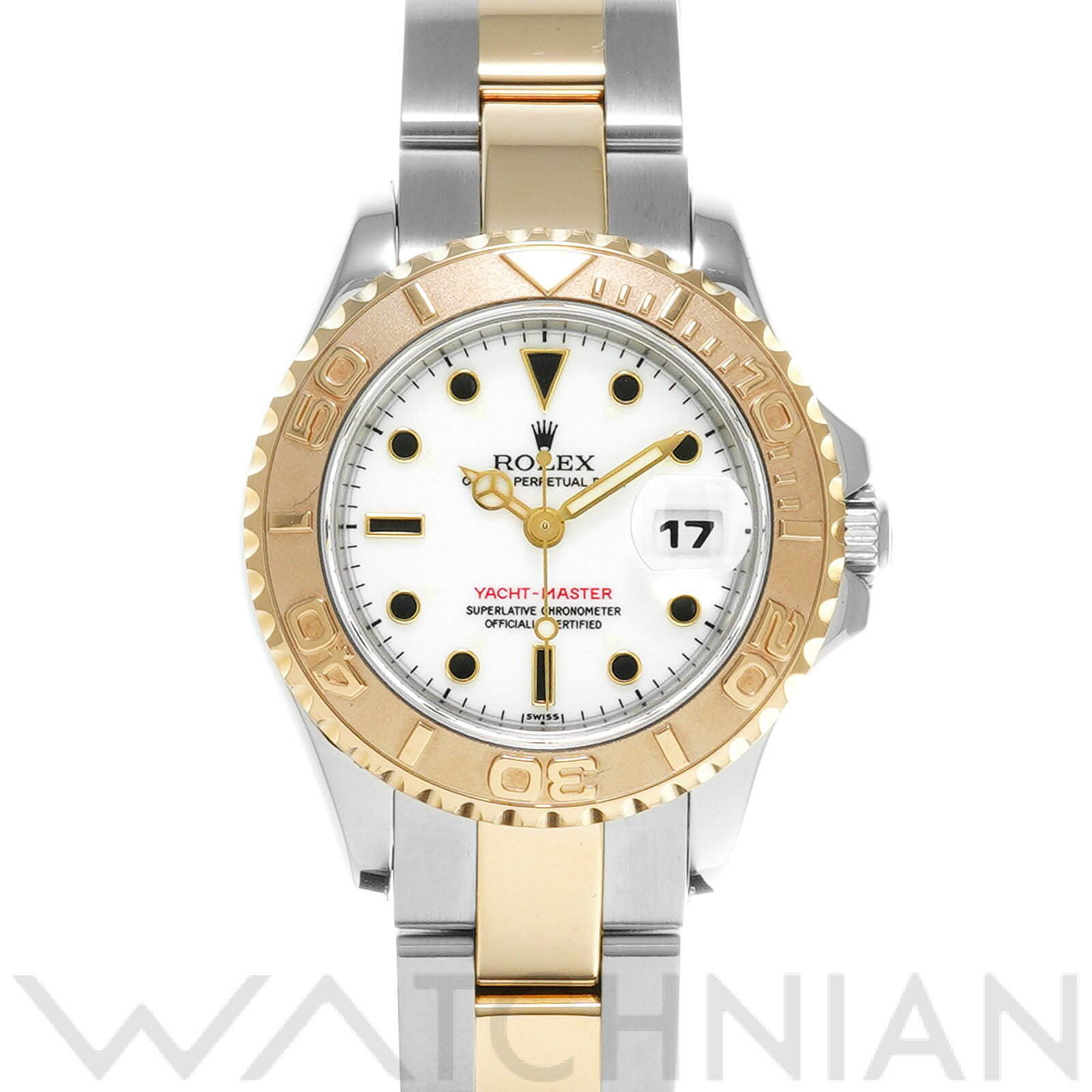 【中古】 ロレックス ROLEX ヨットマスター 29 69623 U番(1997年頃製造) ホワイト レディース 腕時計