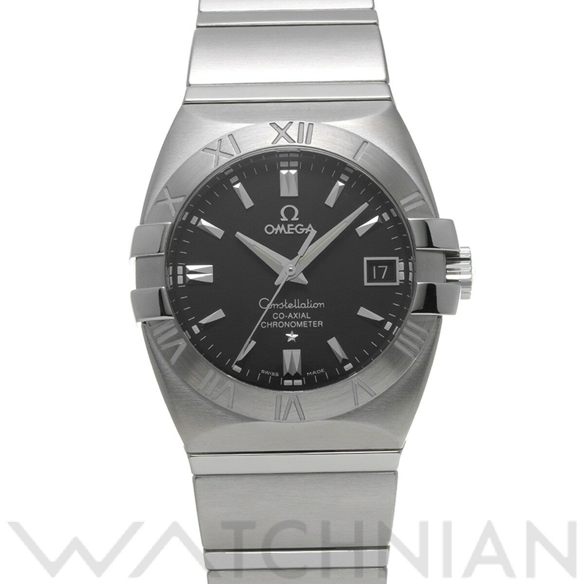 【中古】 オメガ OMEGA コンステレーション ダブルイーグル コーアクシャル 1501.51 ブラック メンズ 腕時計