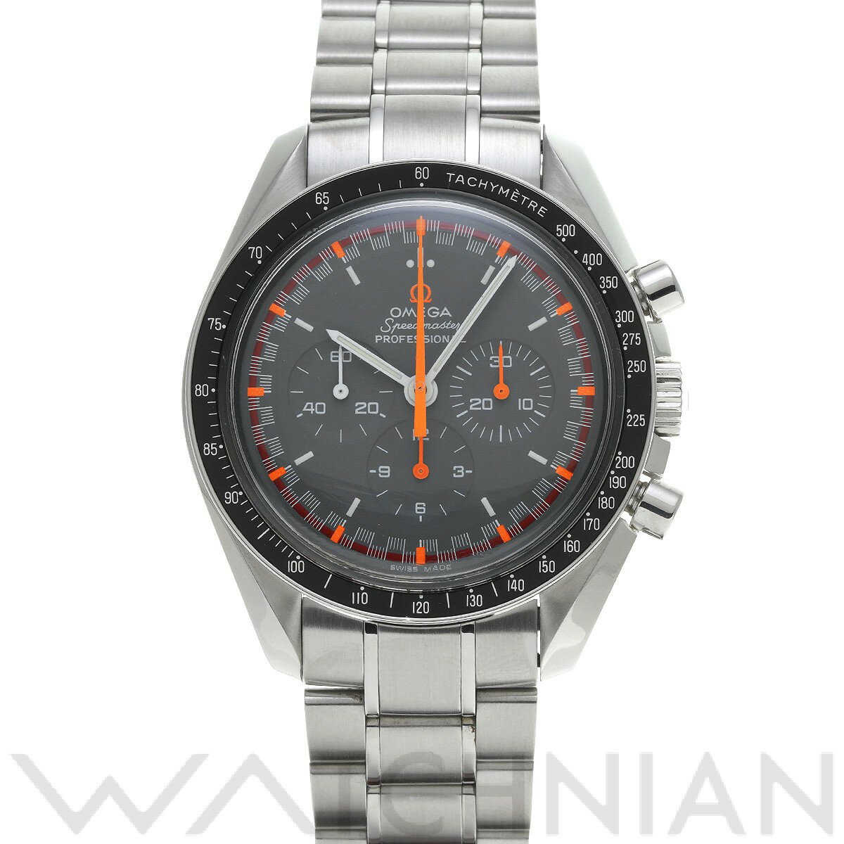 【中古】 オメガ OMEGA スピードマスター ムーンウォッチ プロフェッショナル マーク II 3570.40 グレー メンズ 腕時計