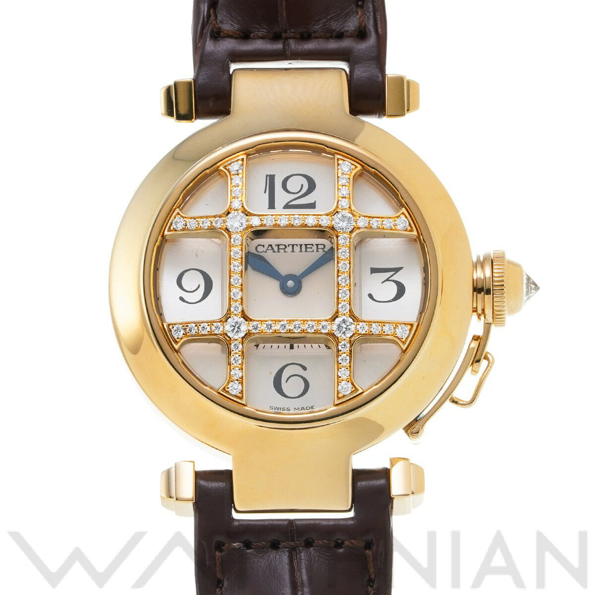 カルティエ CARTIER パシャ グリッド ドゥ カルティエ 32mm WJ11951G シルバー ...