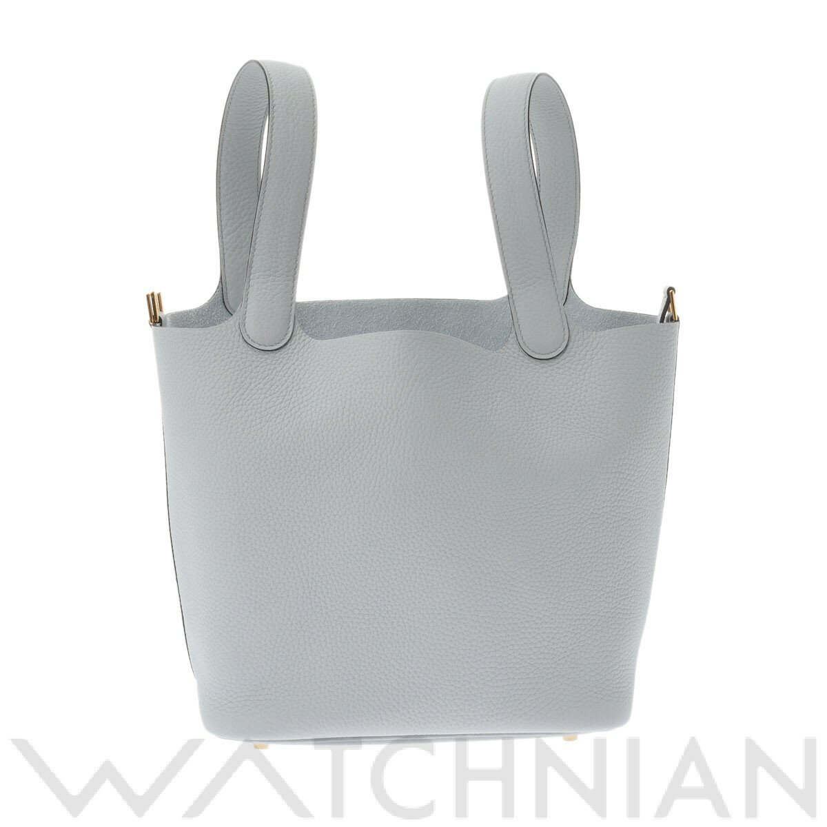 【新品】 エルメス HERMES ピコタン ロックMM ブルーベール/ゴールド金具 トリヨンクレマンス レディース ハンドバッグのサムネイル