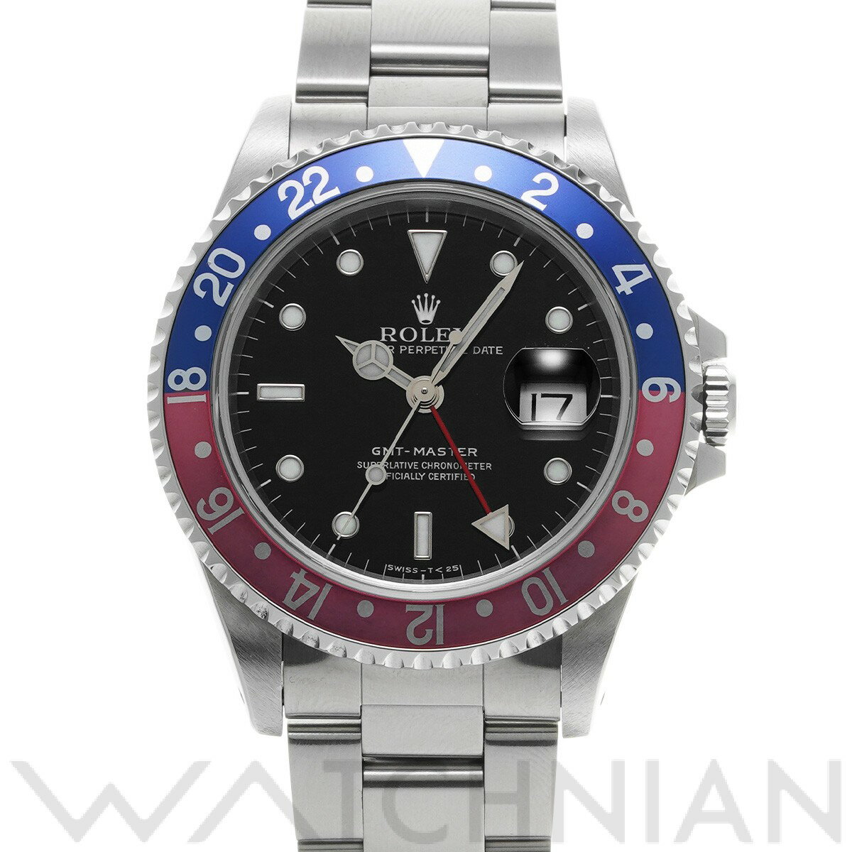 【4種選べるクーポン】【ローン60回払い無金利】【中古】 ロレックス ROLEX GMTマスター 16700 U番(1997年頃製造) ブラック メンズ 腕時計