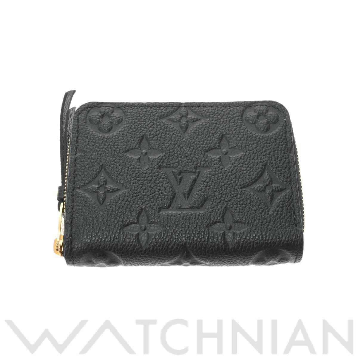 【未使用品】 ルイ ヴィトン LOUIS VUITTON モノグラムアンプラント ジッピー コインパース ノワール M60574 レザー ユニセックス コインケース