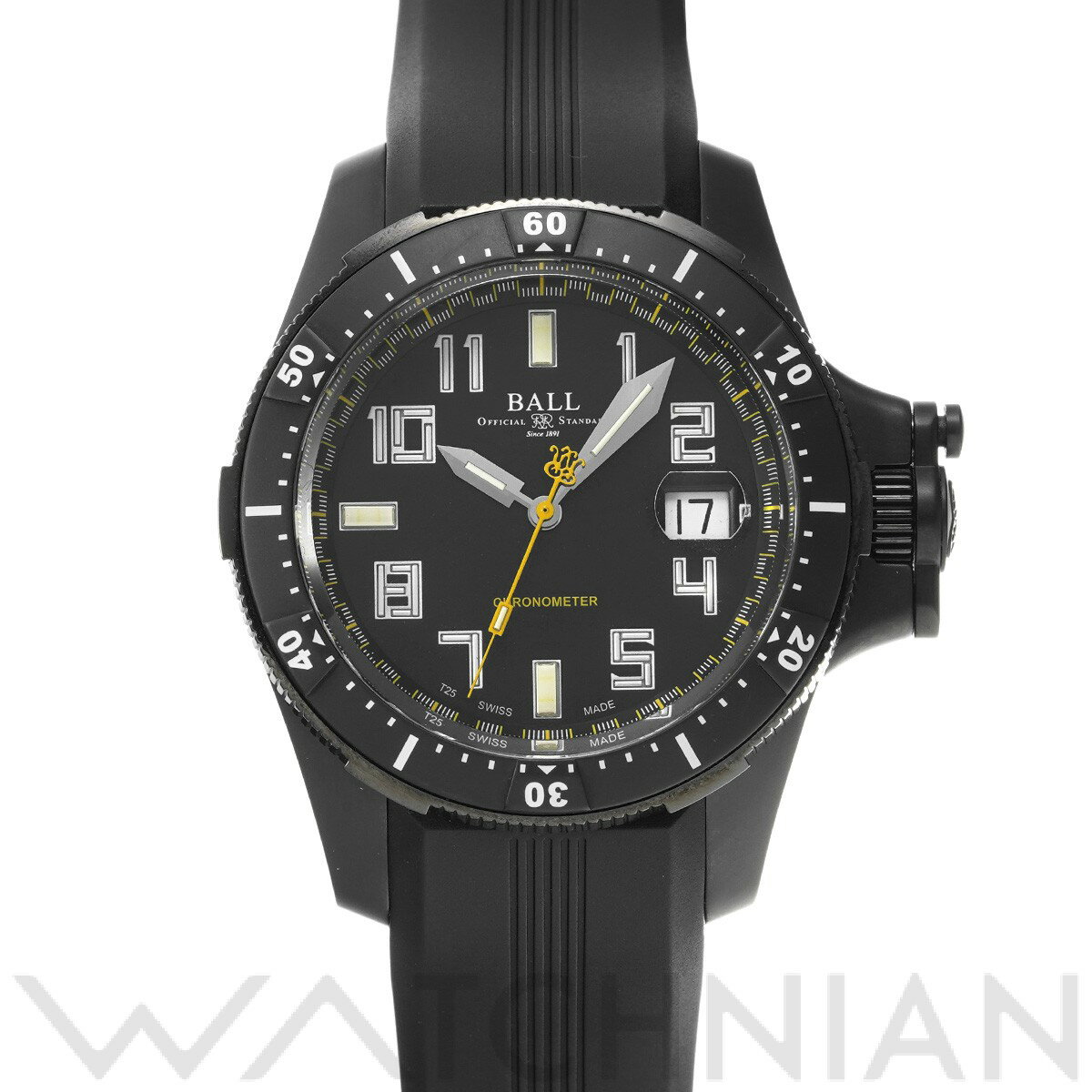 【4種選べるクーポン】【ローン60回払い無金利】【中古】 ボールウォッチ BALLWATCH エンジニア ハイドロカーボン DM2176A-P1CAJ-BK ブラック メンズ 腕時計