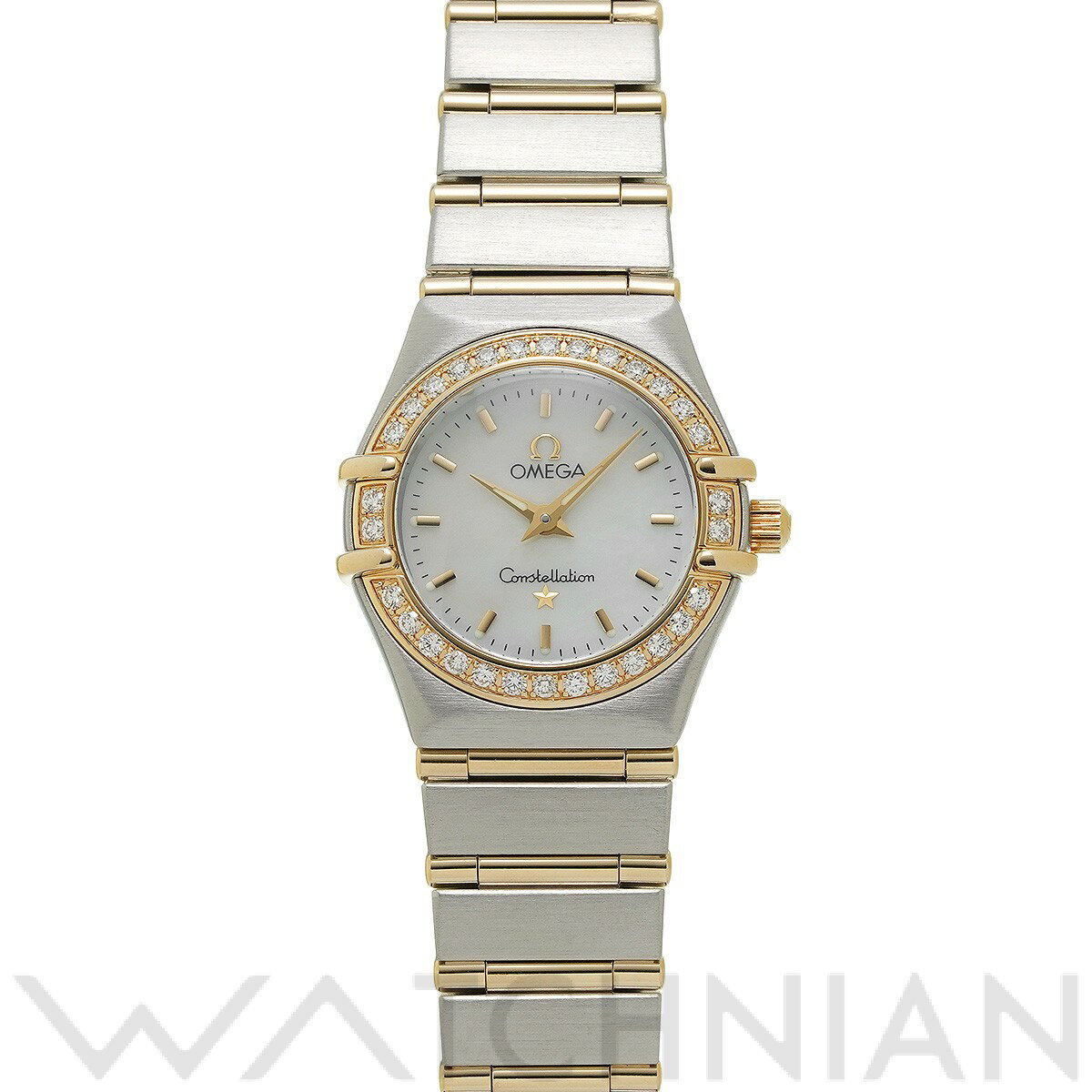 【中古】 オメガ OMEGA コンステレーション ミニ クォーツ 1267.70 ホワイトシェル レディース 腕時計