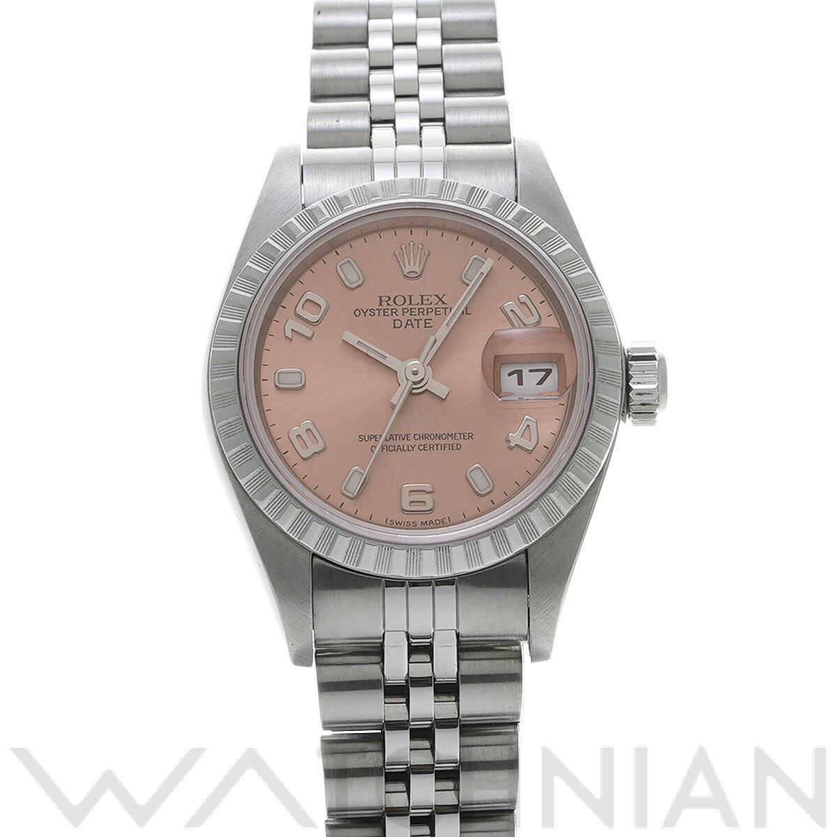 【中古】 ロレックス ROLEX オイスターパーペチュアル デイト 79240 P番(2001年頃製造) ピンク レディース 腕時計
