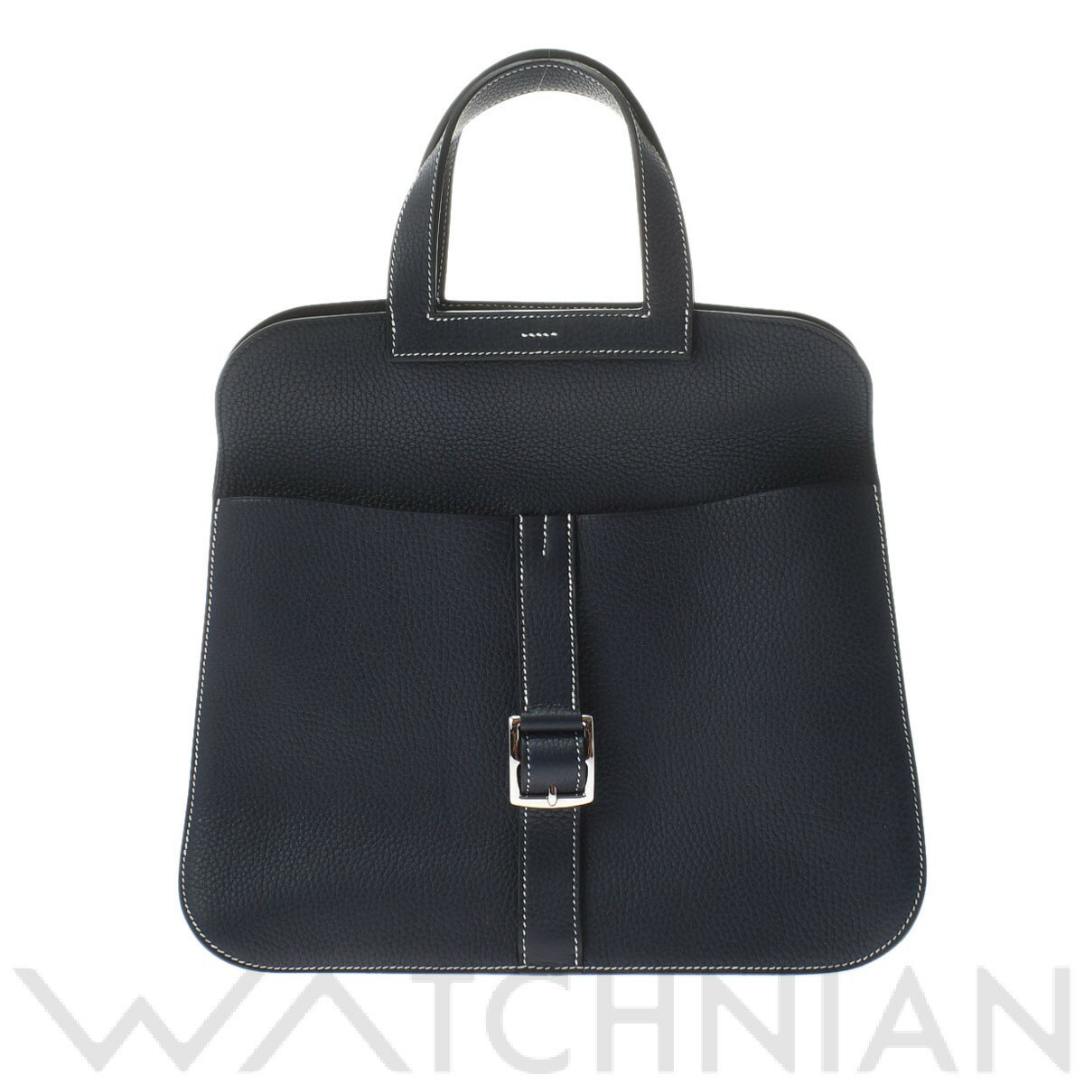 【中古】 エルメス HERMES アルザン 31 ブルーニュイ/パラジウム金具 トリヨンクレマンス レディース ハンドバッグのサムネイル