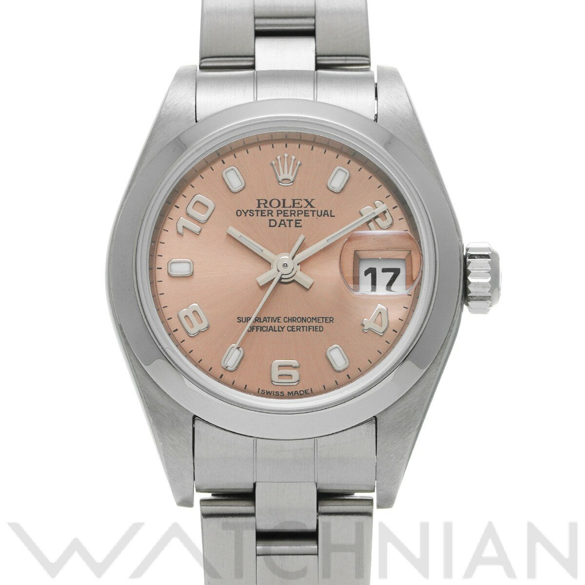 【中古】 ロレックス ROLEX オイスターパーペチュアル デイト 79160 K番(2002年頃製造) ピンク レディース 腕時計