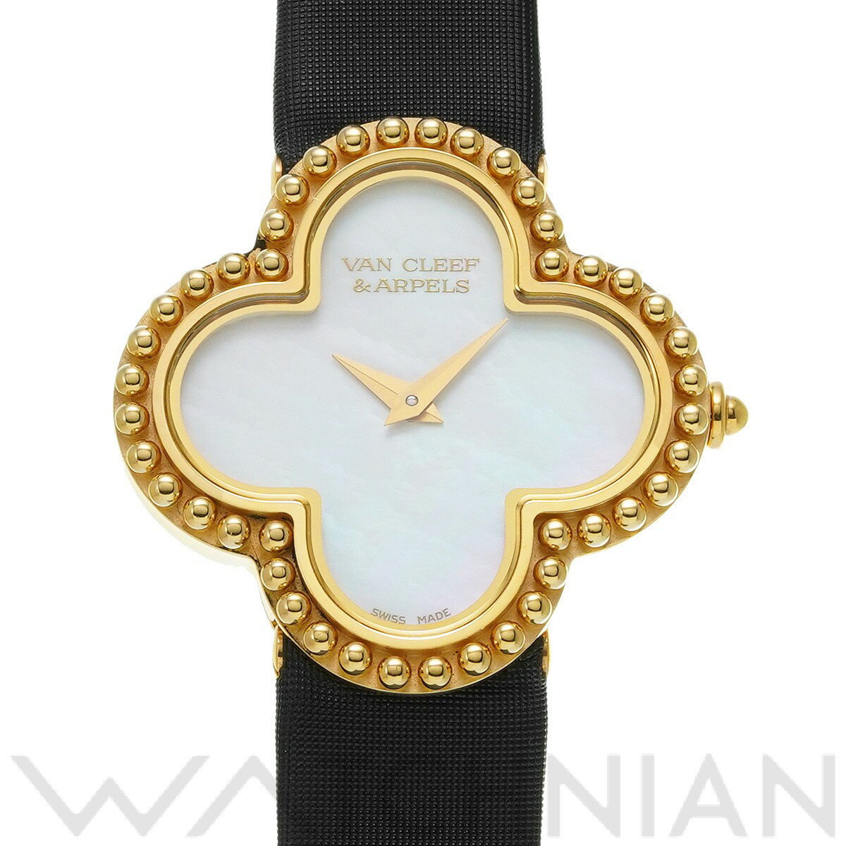 【ローン60回払い無金利】【中古】 ヴァン クリーフ&アーペル Van Cleef & Arpels アルハンブラ スモールモデル VCARD22000 ホワイトシェル レディース 腕時計のサムネイル