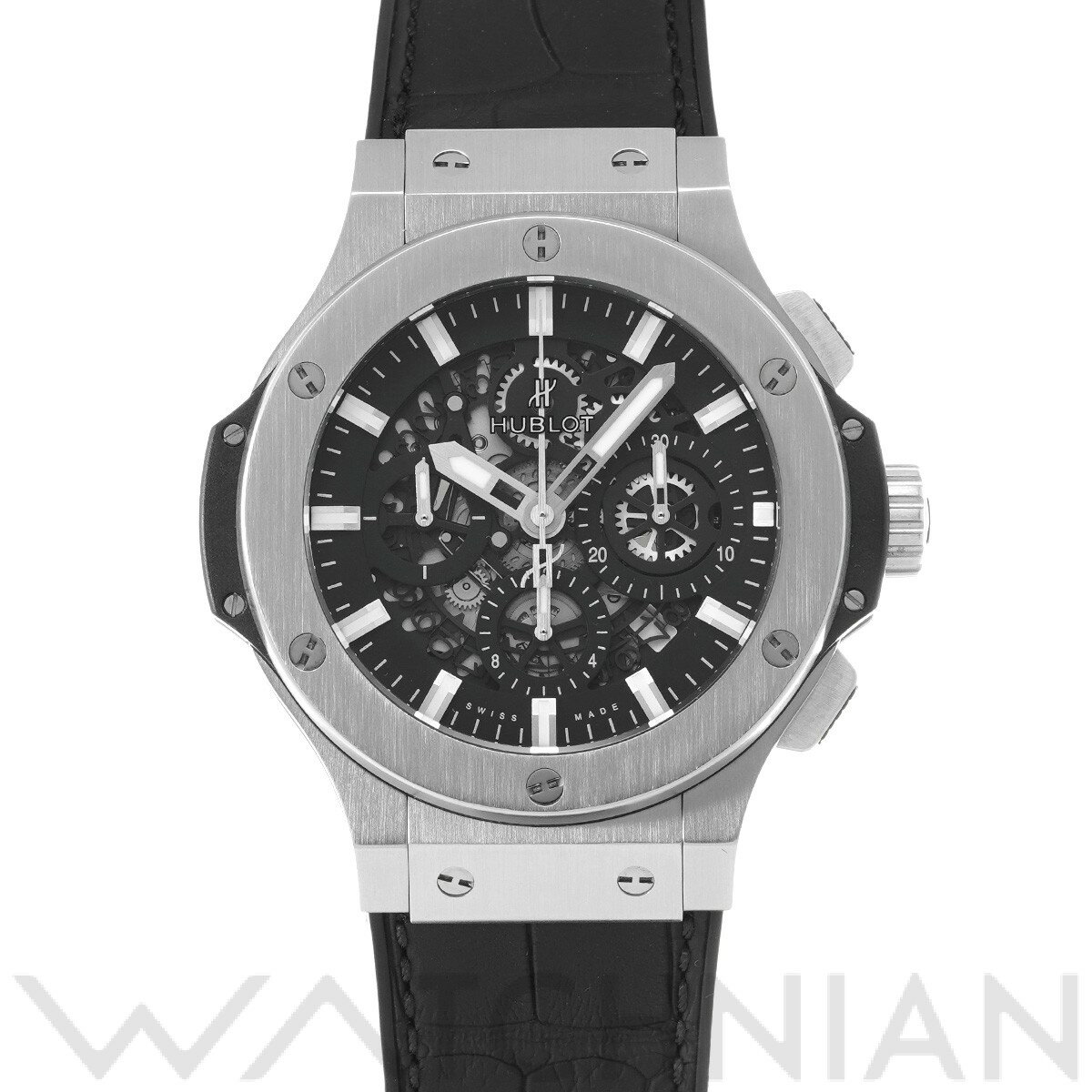 【中古】 ウブロ HUBLOT ビッグバン アエロバン スチール 311.SX.1170.GR スケ ...