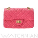 【〜5/3 最大3万円クーポン】シャネル CHANEL 2.55 ミニ ハンドバッグ ピンク AS0874 エイジドカーフスキン レディース ハンドバッグ ch...