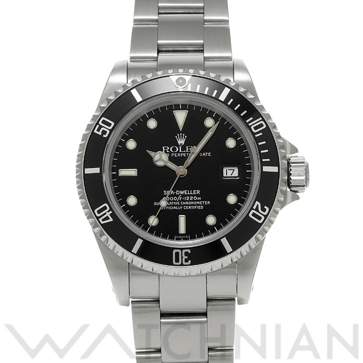 【中古】 ロレックス ROLEX シードゥエラー 16600 A番(1999年頃製造) ブラック メンズ 腕時計