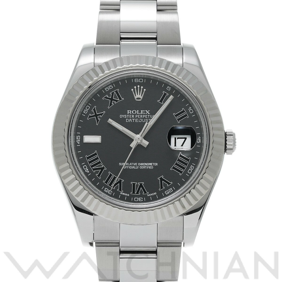 【中古】 ロレックス ROLEX デイトジャスト II 116334 G番(2011年頃製造) グレ ...