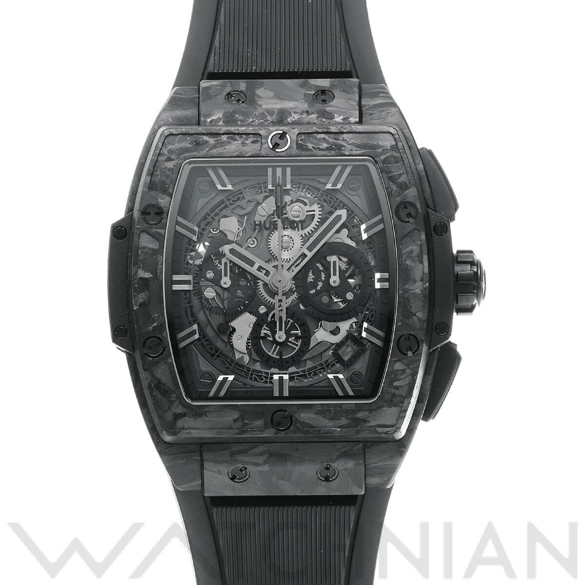 【中古】 ウブロ HUBLOT スピリット オブ ビッグバン フロステッドカーボン ヨシダスペシャル 641.QK.0110.RX.YOS スケルトン メンズ 腕時計