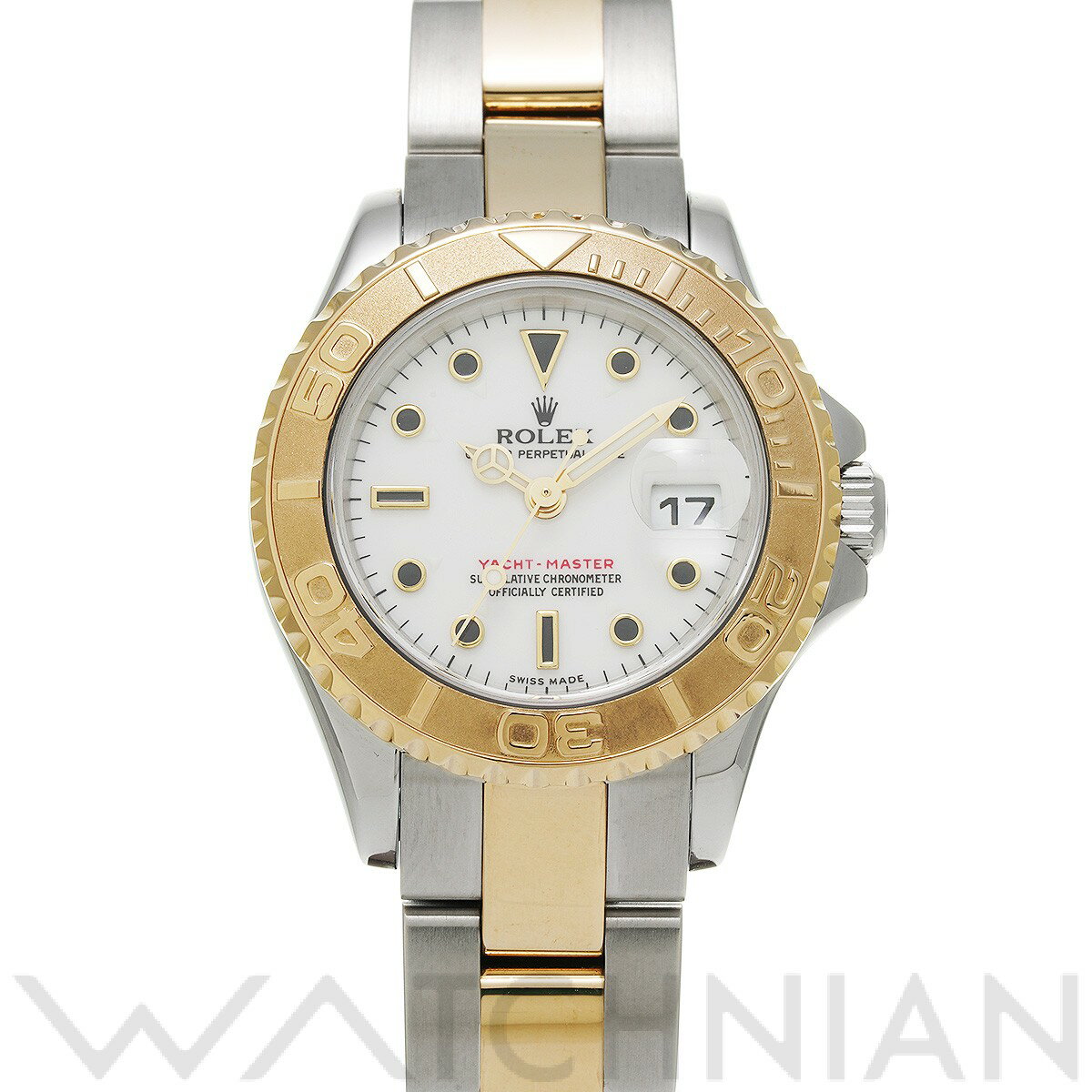 【中古】 ロレックス ROLEX ヨットマスター 29 169623 P番(2001年頃製造) ホワイト レディース 腕時計