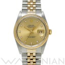 【中古】 ロレックス ROLEX デイトジャスト 16233G X番(1991年頃製造) シャンパン/ダイヤモンド メンズ 腕時計