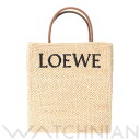 【4種選べるクーポン＆P2倍 5/5,6】【ローン60回払い無金利】【未使用品】 ロエベ LOEWE スタンダードA4トートバッグ ナチュラル/ブラック/ゴールド金具 A563R18X02 ラフィア/カーフ レディース トートバッグ