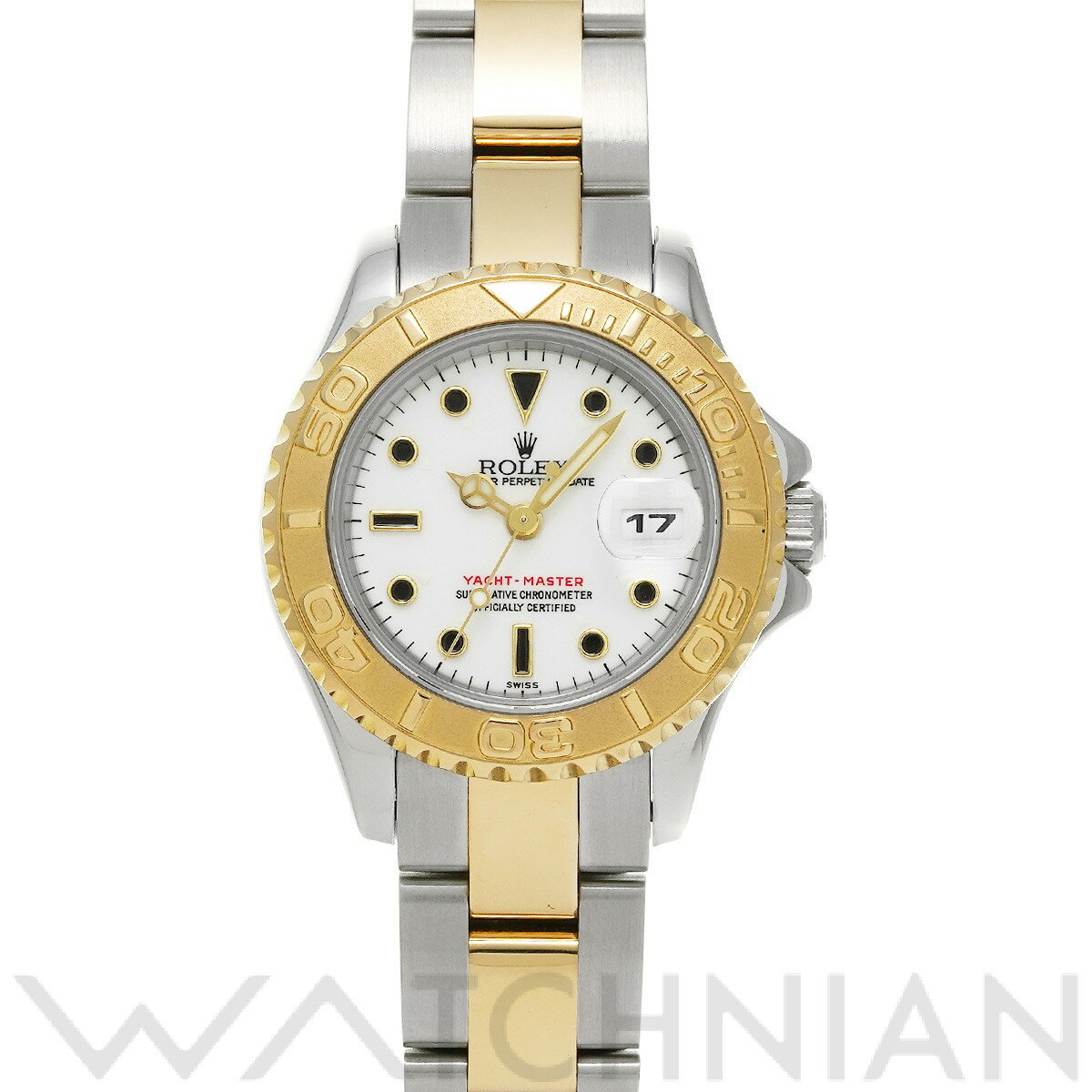 【中古】 ロレックス ROLEX ヨットマスター 29 69623 U番(1997年頃製造) ホワイト レディース 腕時計