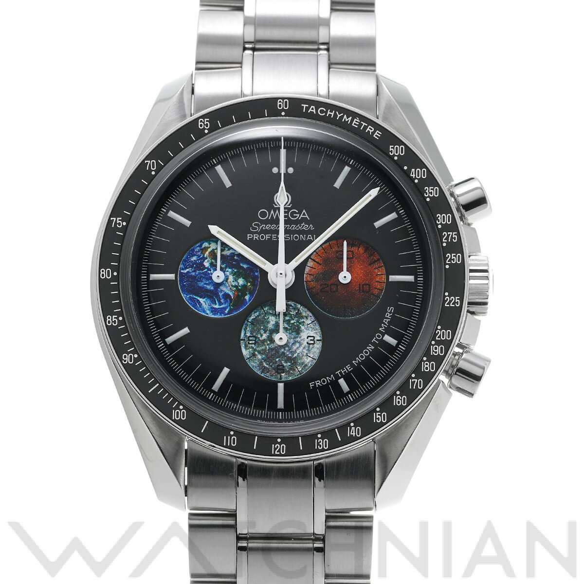 【ローン48回払い無金利】【中古】 オメガ OMEGA スピードマスター プロフェッショナル ムーンウォッチ フロムザムーントゥマーズ 3577.50 ブラック メンズ 腕時計