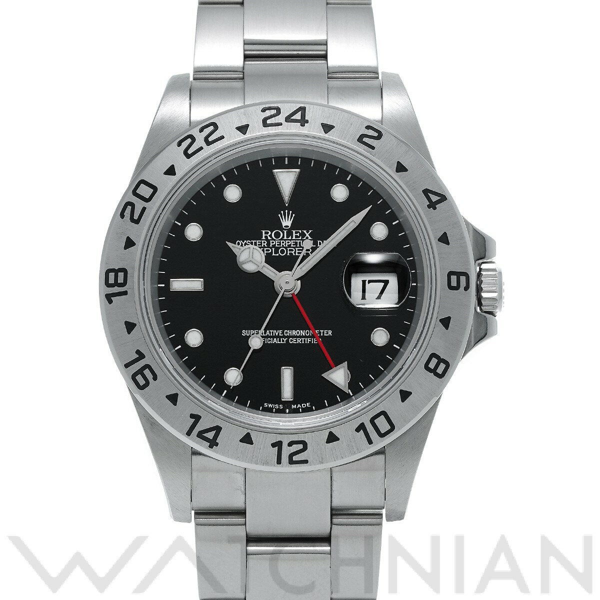 【4種選べるクーポン】【ローン60回払い無金利】【中古】 ロレックス ROLEX エクスプローラーII 16570 D番(2006年頃製造) ブラック メンズ 腕時計