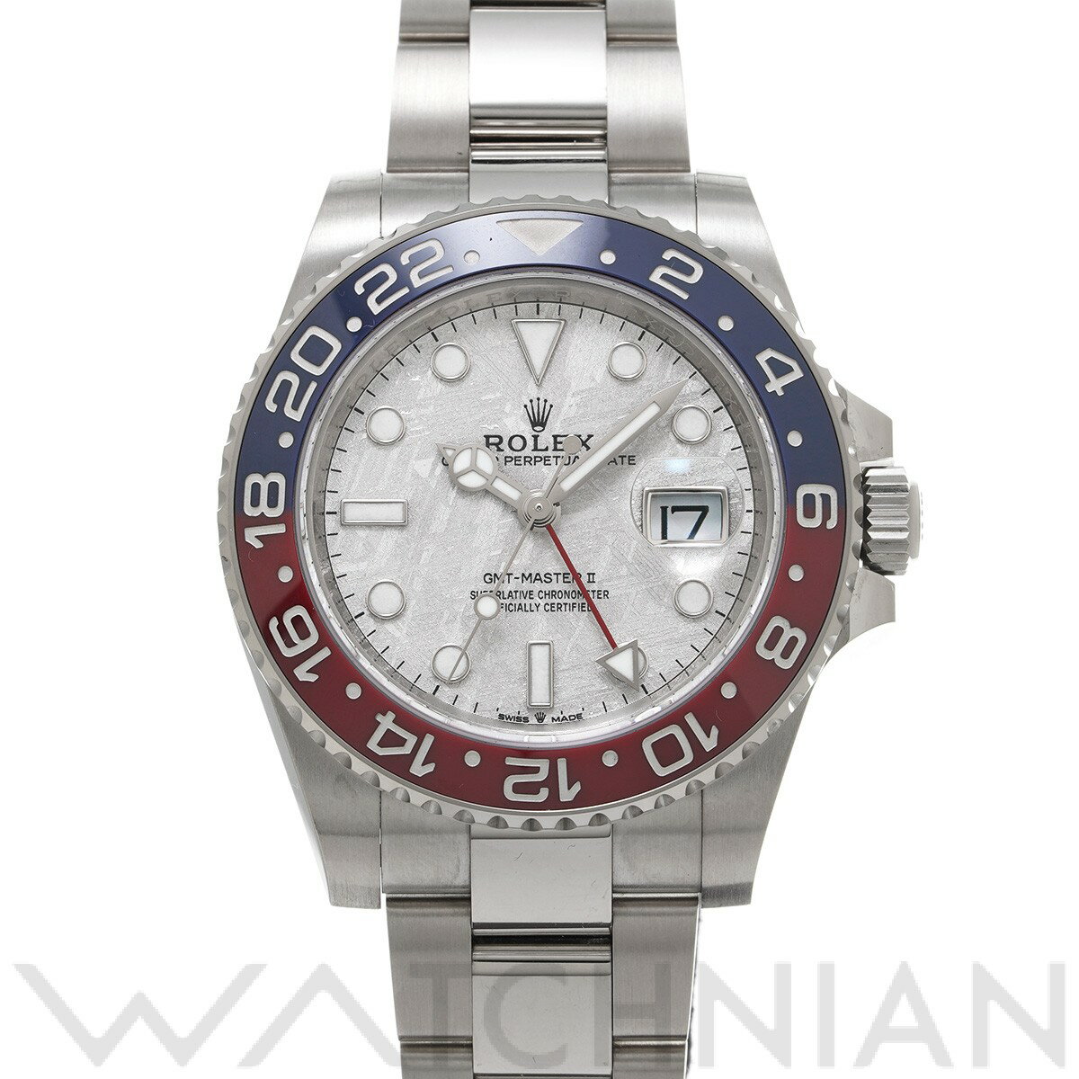 【中古】 ロレックス ROLEX GMTマスターII 126719BLRO ランダムシリアル メテオライト メンズ 腕時計