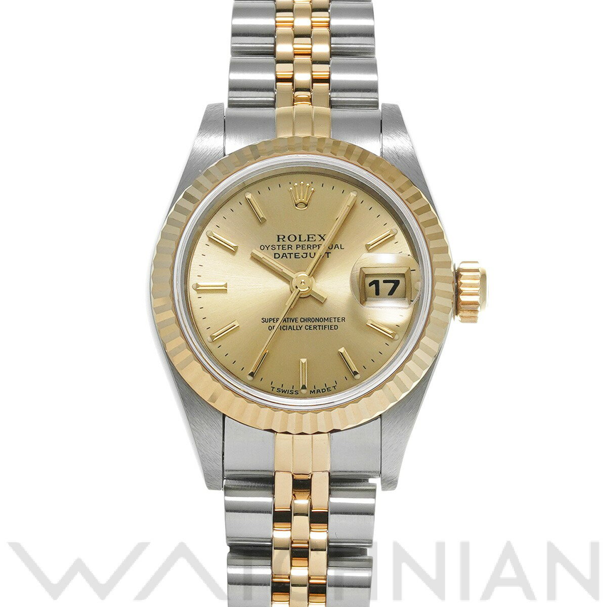 【中古】 ロレックス ROLEX デイトジャスト 69173 T番(1997年頃製造) シャンパン レディース 腕時計