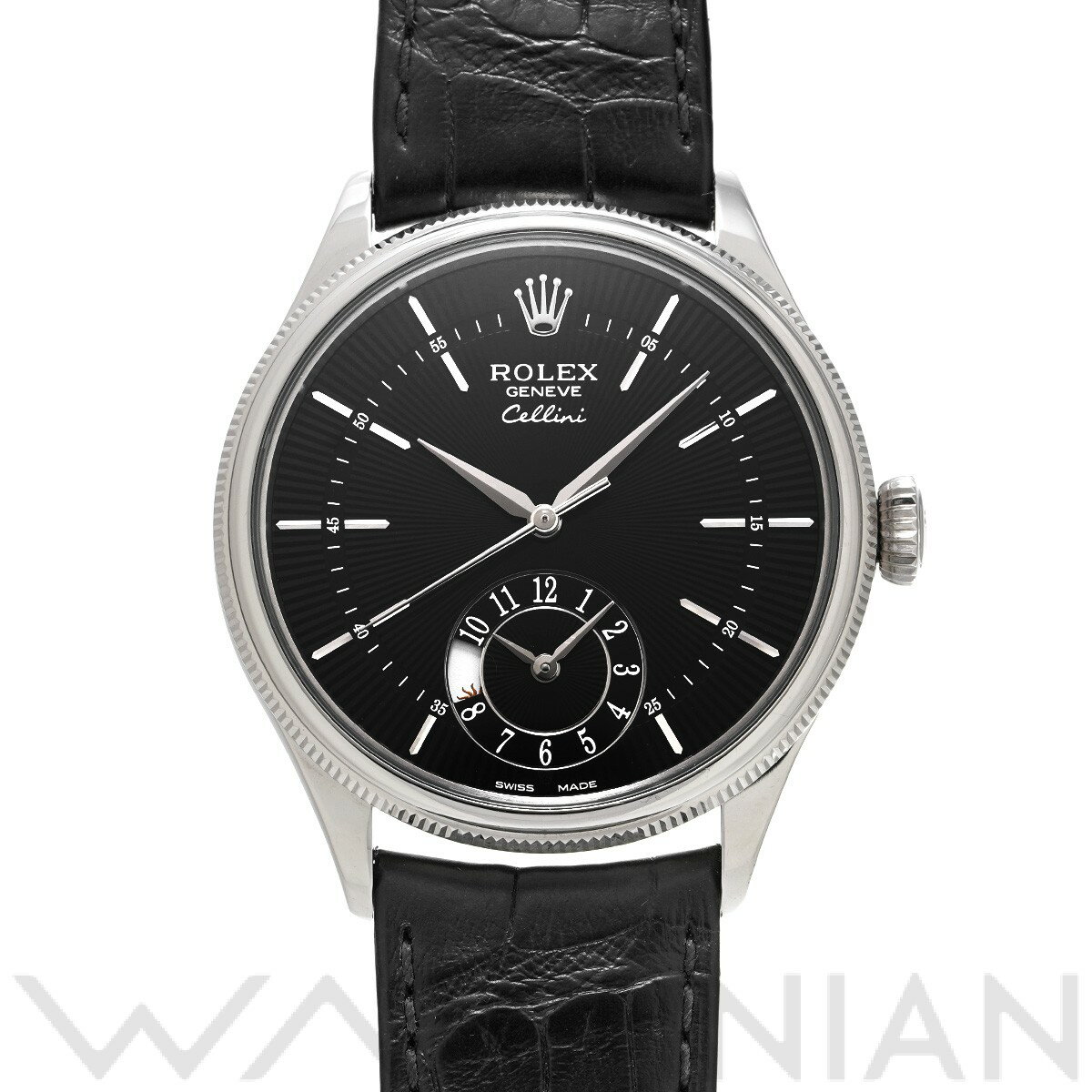 【ローン60回払い無金利】【中古】 ロレックス ROLEX チェリーニ デュアルタイム 50529 ランダムシリアル ブラック メンズ 腕時計