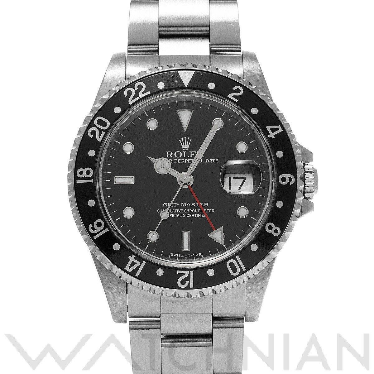【4種選べるクーポン】【ローン60回払い無金利】【中古】 ロレックス ROLEX GMTマスター 16700 U番(1997年頃製造) ブラック メンズ 腕時計