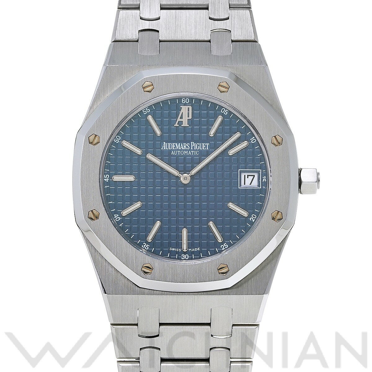 【4種選べるクーポン 5/1-＆P2倍 5/1】【ローン60回払い無金利】【中古】 オーデマ ピゲ AUDEMARS PIGUET ロイヤルオーク ジャンボ エクストラシン 15202ST.OO.0944ST.03 ブルー メンズ 腕時計