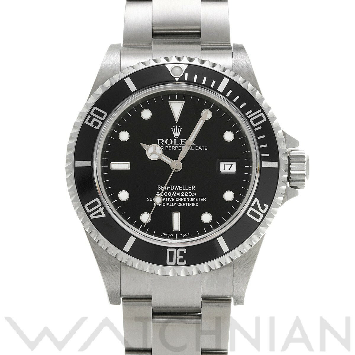 【4種選べるクーポン＆P2倍 5/20】【ローン60回払い無金利】【中古】 ロレックス ROLEX シードゥエラー 16600 Z番(2007年頃製造) ブラック メンズ 腕時計