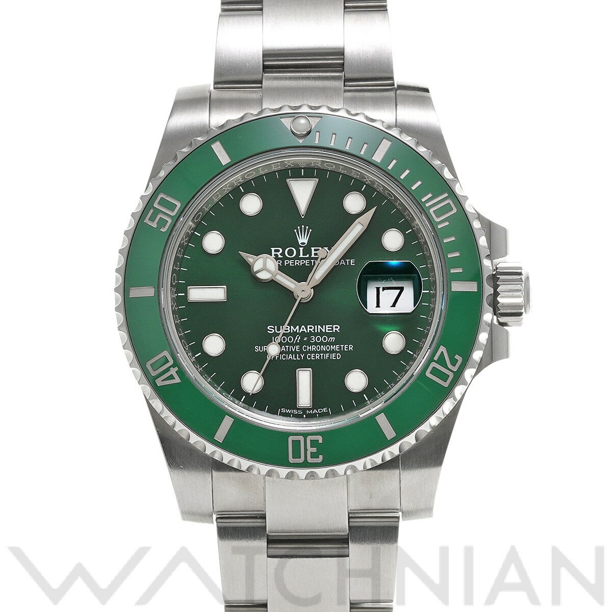 【4種選べるクーポン】【ローン60回払い無金利】【中古】 ロレックス ROLEX サブマリーナ デイト 116610LV ランダムシリアル グリーン メンズ 腕時計