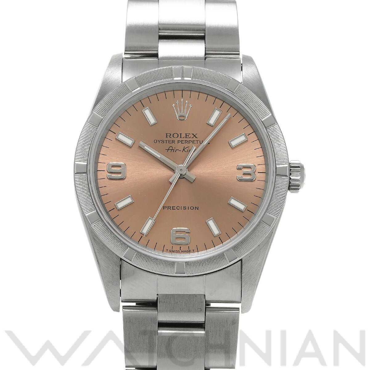 【4種選べるクーポン】【ローン60回払い無金利】【中古】 ロレックス ROLEX エアキング 14010 S番(1994年頃製造) ピンク メンズ 腕時計